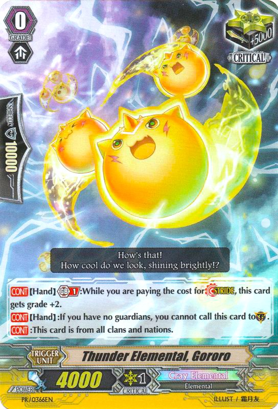 Thunder Elemental, Gororo (PR/0366EN) [Promo Cards] | Total Play