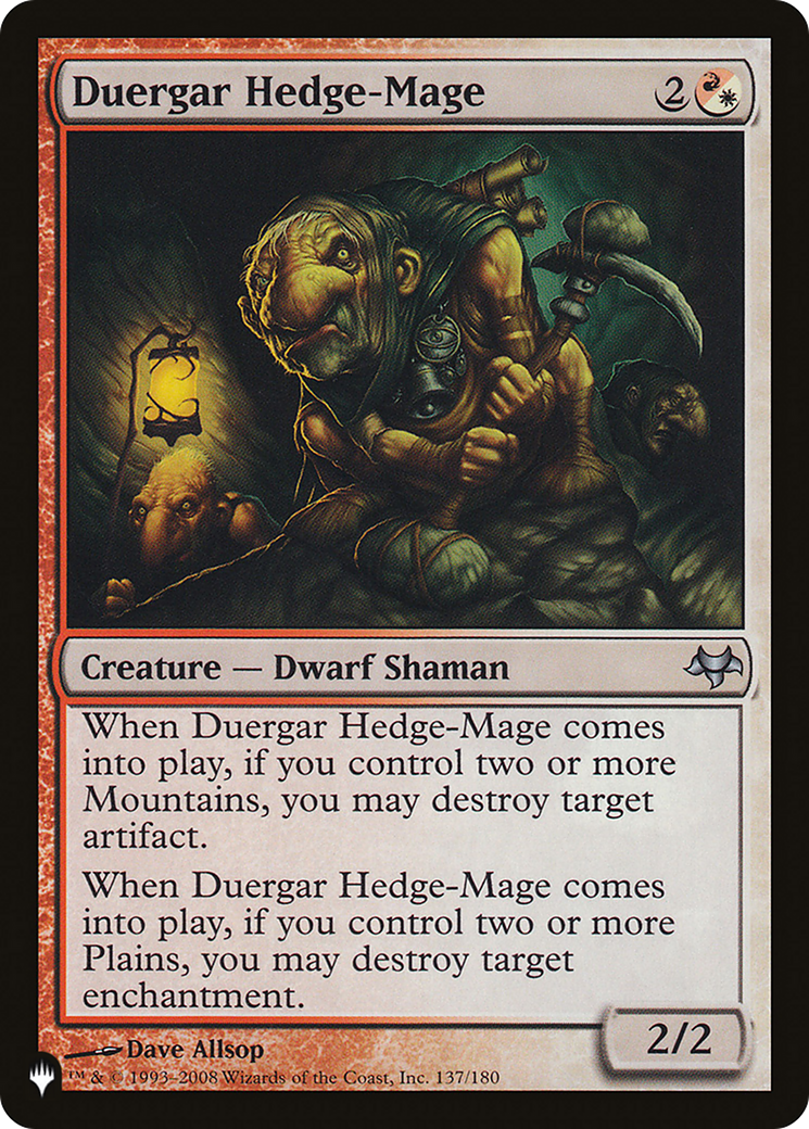 Duergar Hedge-Mage [The List] | Total Play