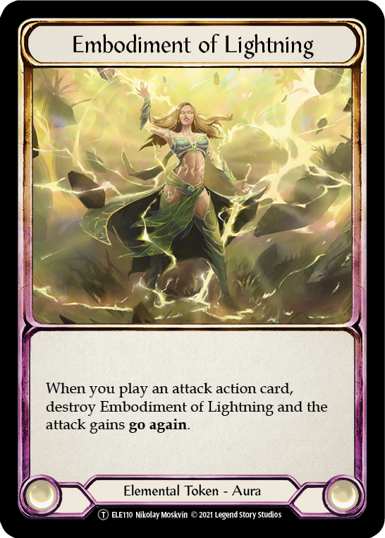 Embodiment of Lightning // Titan's Fist [U-ELE110] (Tales of Aria Unlimited)  Unlimited Normal | Total Play