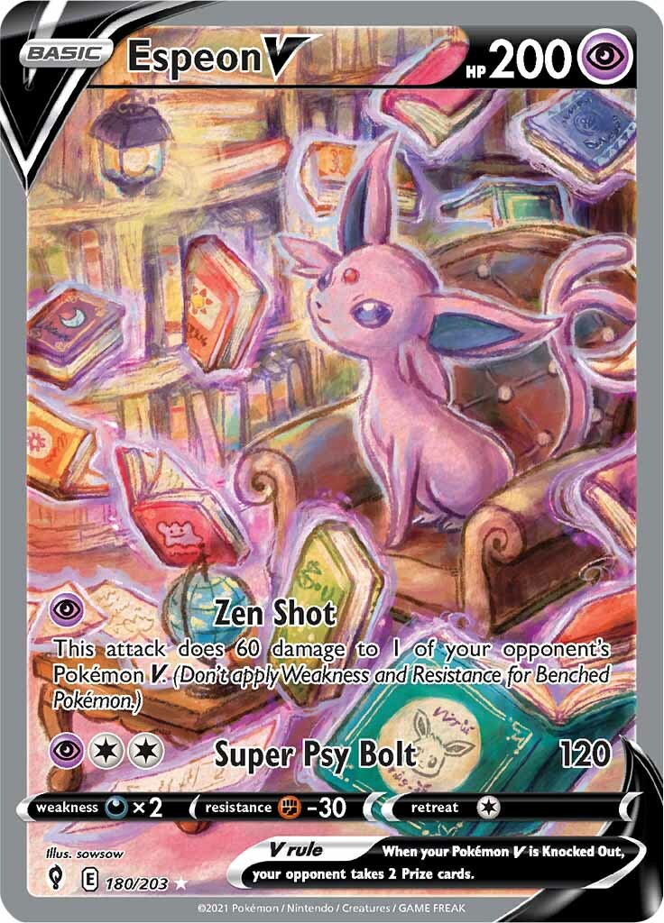 Espeon V (180/203) [Sword & Shield: Evolving Skies] | Total Play