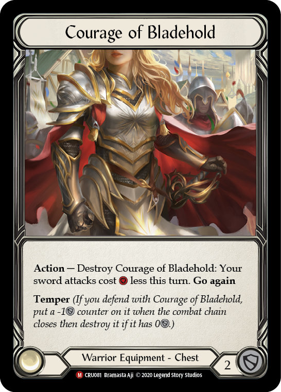 Courage of Bladehold [CRU081] (Crucible of War)  1st Edition Normal | Total Play