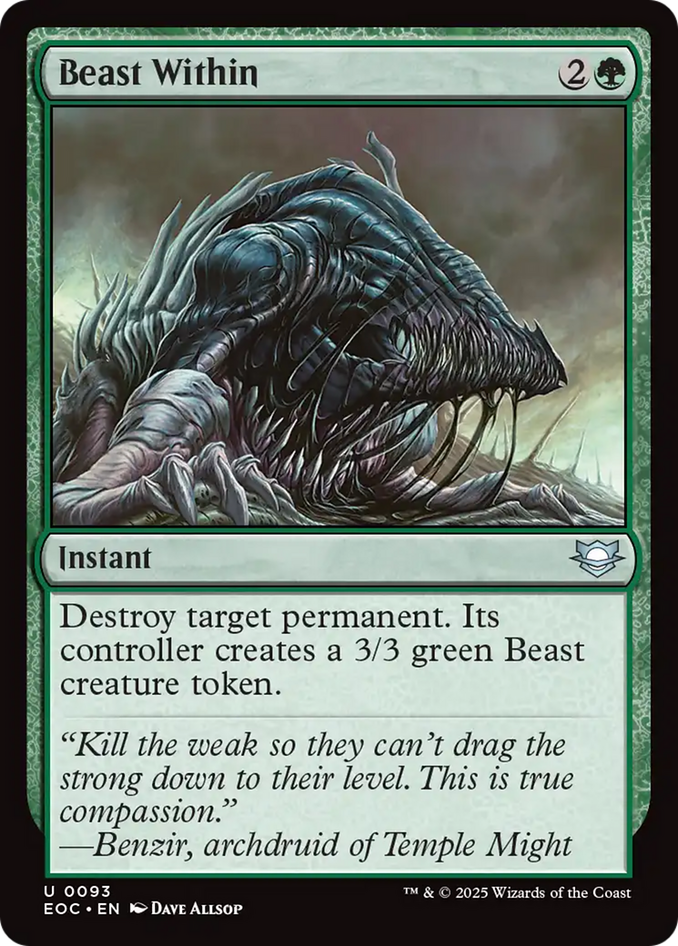 Beast Within [Edge of Eternities Commander] | Total Play