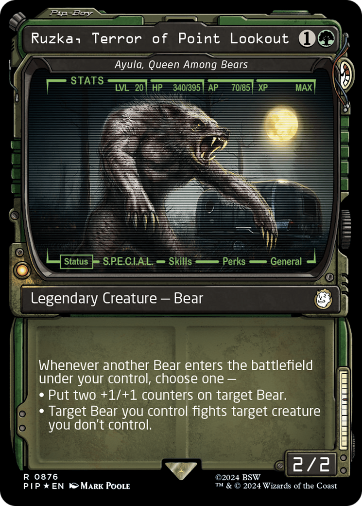 Ruzka, Terror of Point Lookout - Ayula, Queen Among Bears (Showcase) (Surge Foil) [Fallout] | Total Play