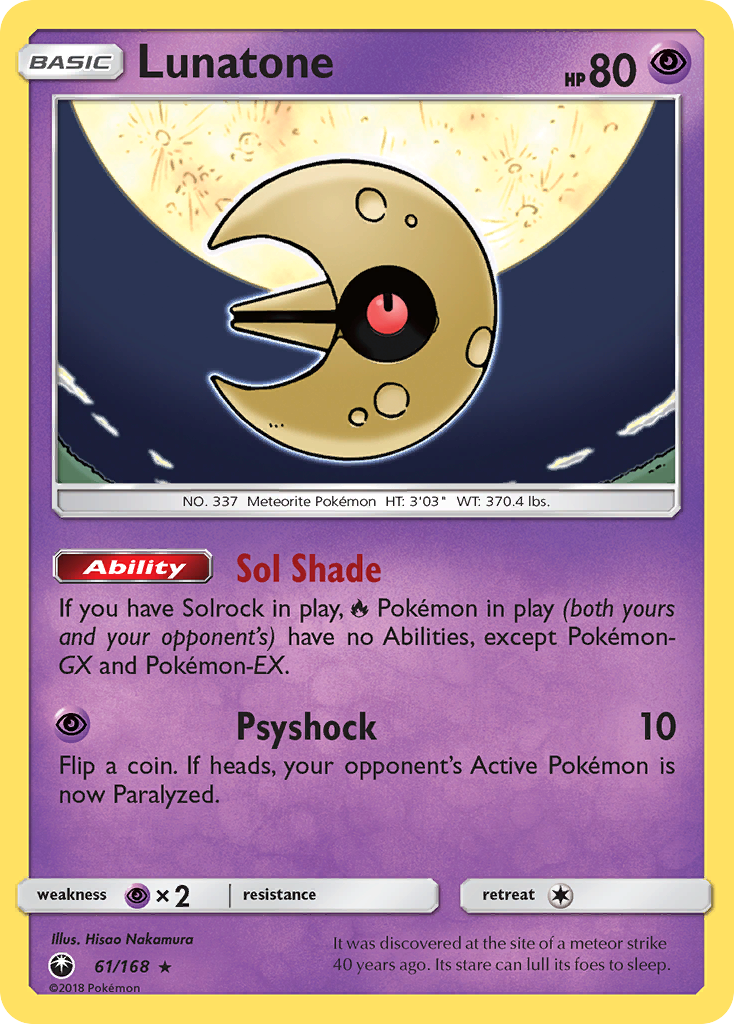 Lunatone (61/168) [Sun & Moon: Celestial Storm] | Total Play
