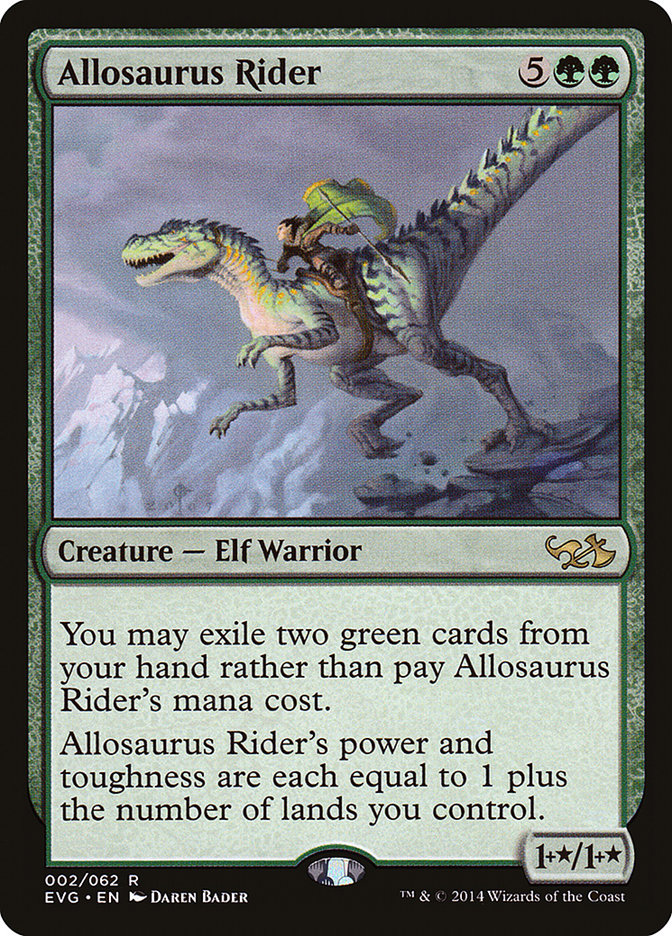 Allosaurus Rider (Elves vs. Goblins) [Duel Decks Anthology] | Total Play