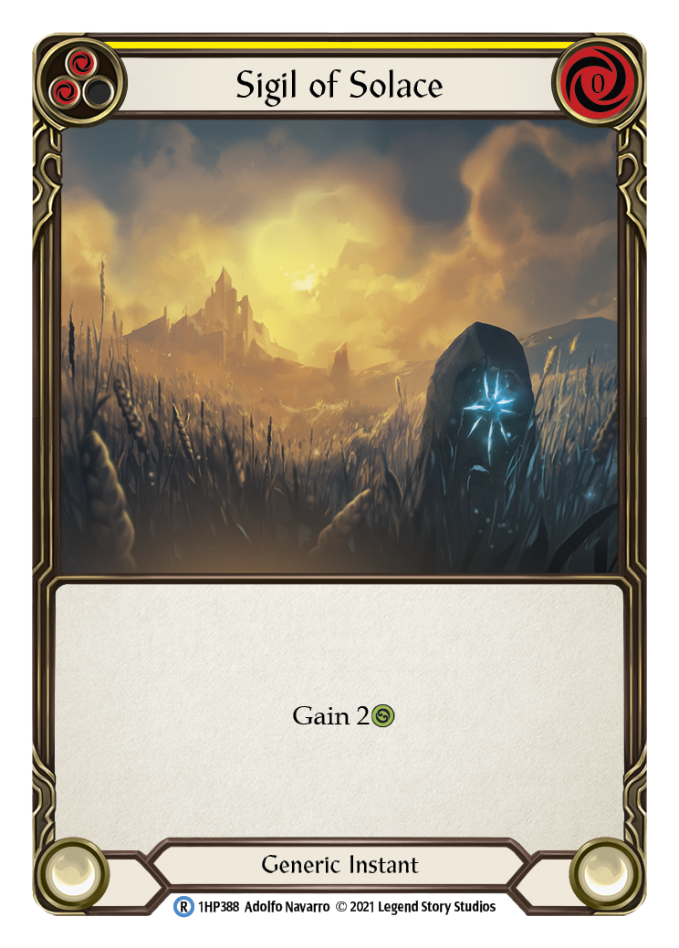 Sigil of Solace (Yellow) [1HP388] (History Pack 1) | Total Play