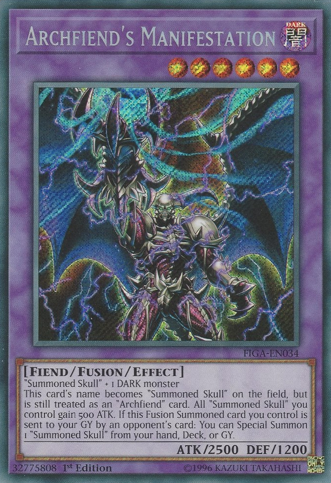 Archfiend's Manifestation [FIGA-EN034] Secret Rare | Total Play
