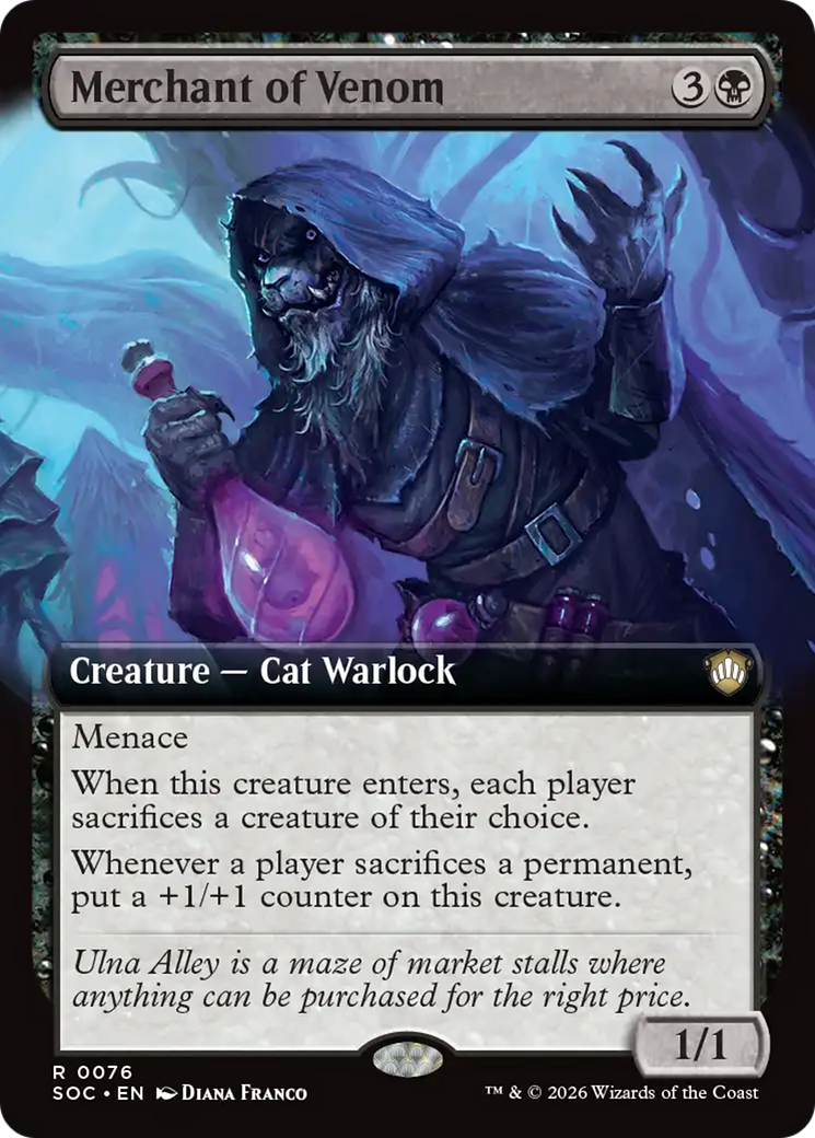 Merchant of Venom (Extended Art) [Secrets of Strixhaven Commander] | Total Play