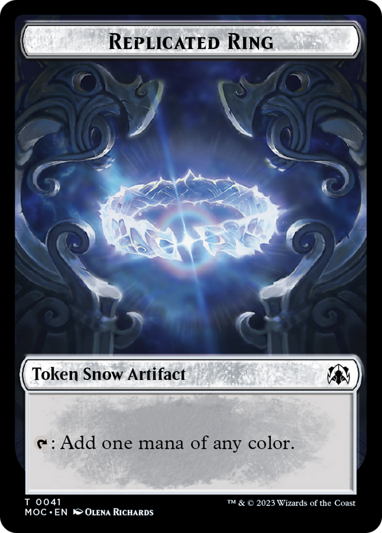 Food // Replicated Ring Double-Sided Token [March of the Machine Commander Tokens] | Total Play