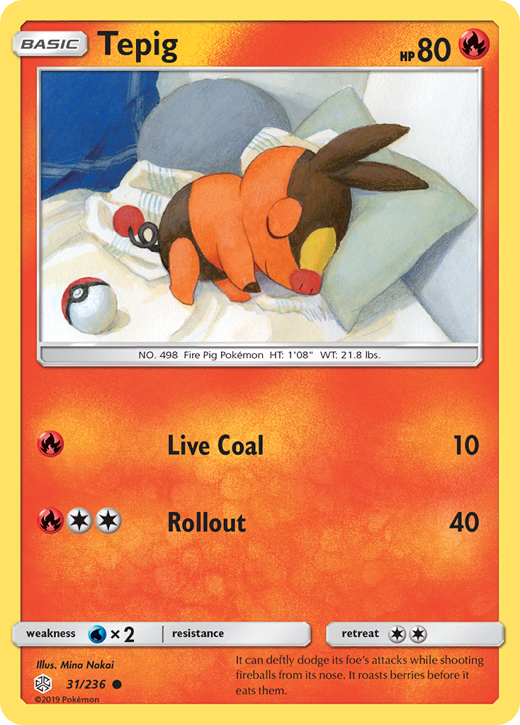 Tepig (31/236) [Sun & Moon: Cosmic Eclipse] | Total Play