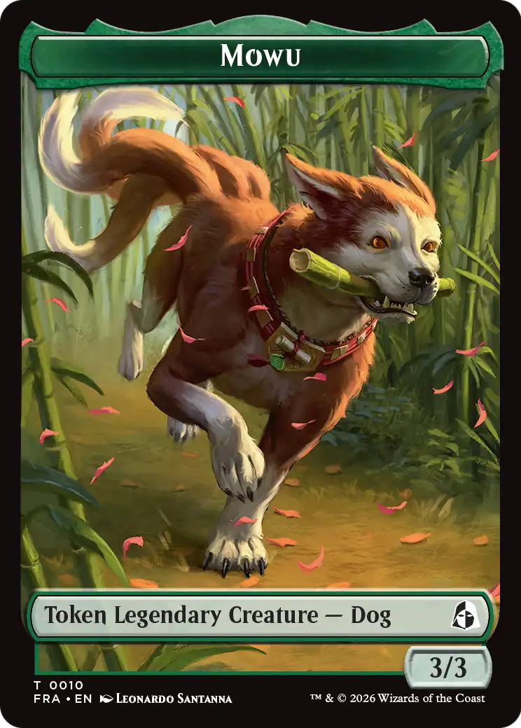 Ajani's Pridemate // Mowu Double-Sided Token [Reality Fracture Tokens] | Total Play