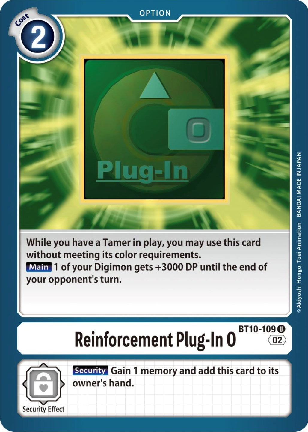 Reinforcement Plug-In 0 [BT10-109] [Xros Encounter] | Total Play