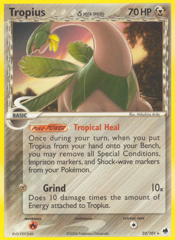 Tropius (23/101) (Delta Species) [EX: Dragon Frontiers] | Total Play