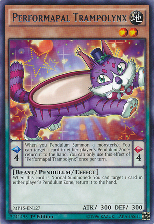 Performapal Trampolynx [MP15-EN127] Rare | Total Play