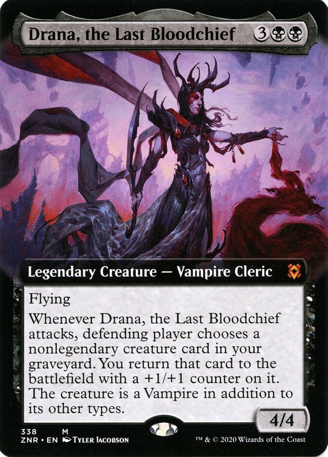 Drana, the Last Bloodchief (Extended Art) [Zendikar Rising] | Total Play