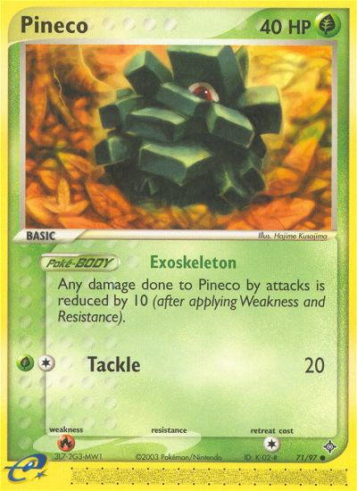 Pineco (71/97) [EX: Dragon] | Total Play