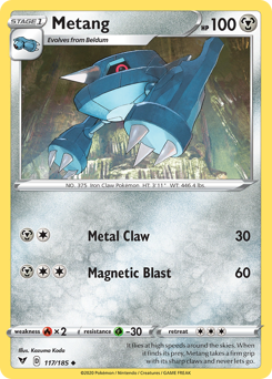 Metang (117/185) [Sword & Shield: Vivid Voltage] | Total Play