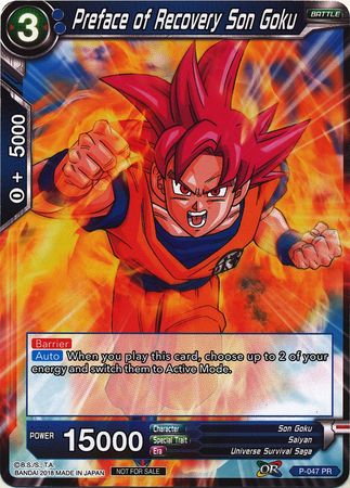 Preface of Recovery Son Goku (P-047) [Promotion Cards] | Total Play