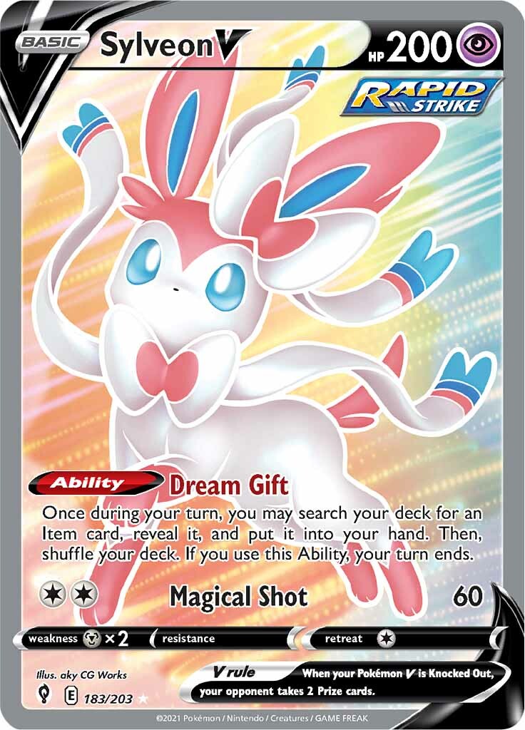 Sylveon V (183/203) [Sword & Shield: Evolving Skies] | Total Play