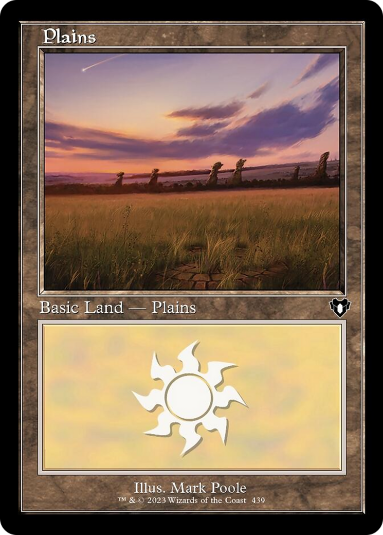 Plains (439) (Retro) [Commander Masters] | Total Play