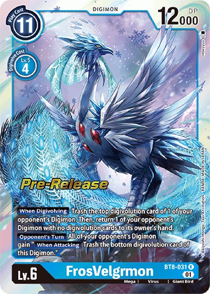 FrosVelgrmon [BT8-031] [New Awakening Pre-Release Cards] | Total Play