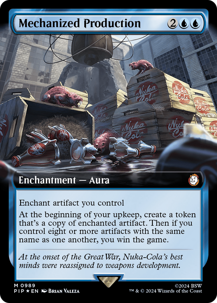 Mechanized Production (Extended Art) (Surge Foil) [Fallout] | Total Play