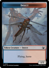 Soldier // Insect Double-Sided Token [March of the Machine Commander Tokens] | Total Play