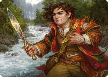 Frodo Baggins Art Card (16/81) [The Lord of the Rings: Tales of Middle-earth Art Series] | Total Play