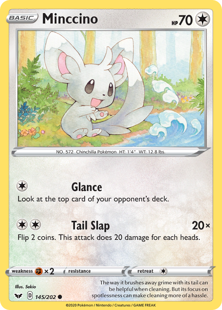 Minccino (145/202) [Sword & Shield: Base Set] | Total Play