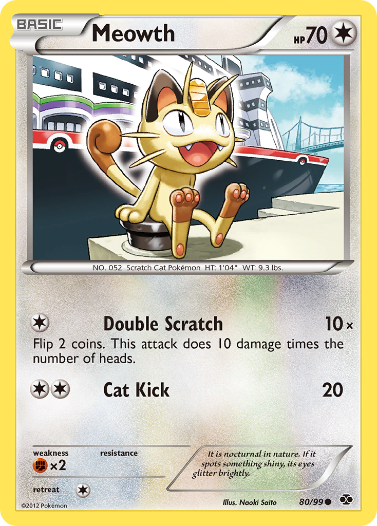 Meowth (80/99) [Black & White: Next Destinies] | Total Play
