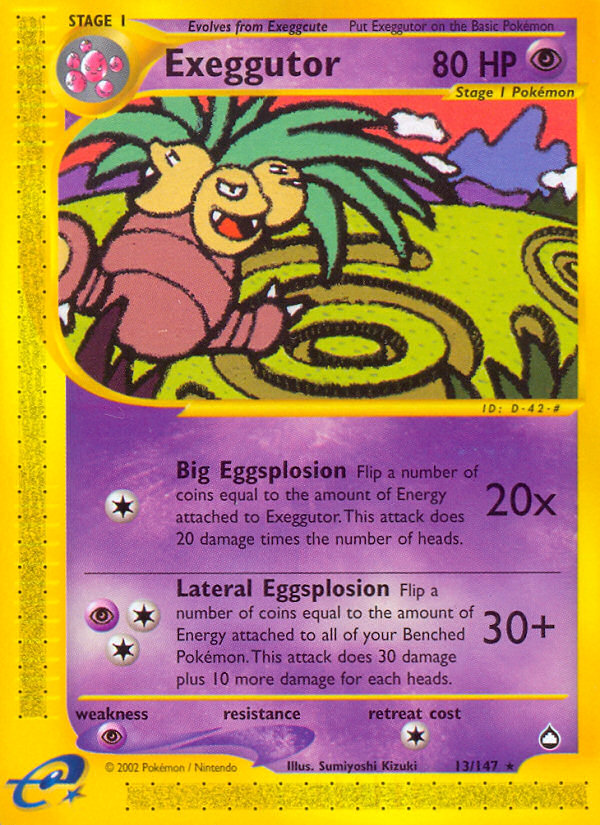 Exeggutor (13/147) [Aquapolis] | Total Play