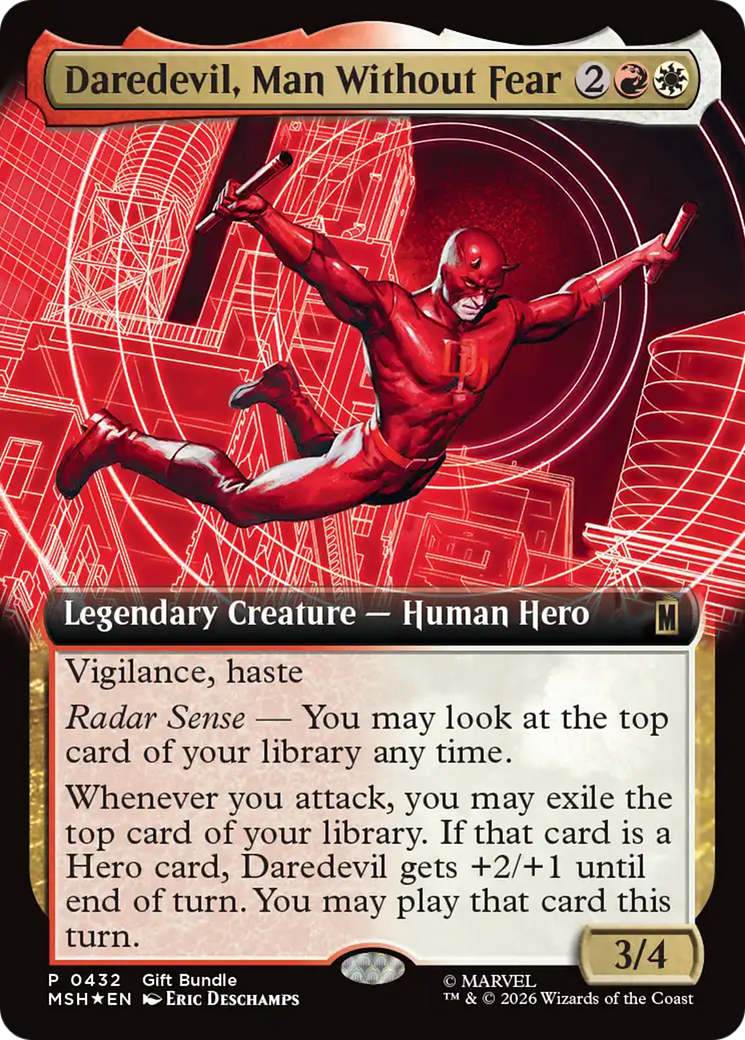 Daredevil, Man Without Fear (Extended Art) [Marvel Super Heroes Promos] | Total Play