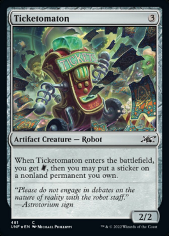 Ticketomaton (Galaxy Foil) [Unfinity] | Total Play