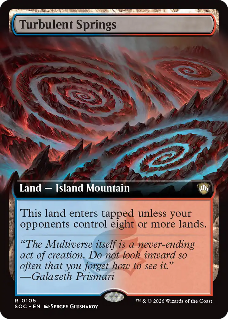 Turbulent Springs (Extended Art) [Secrets of Strixhaven Commander] | Total Play