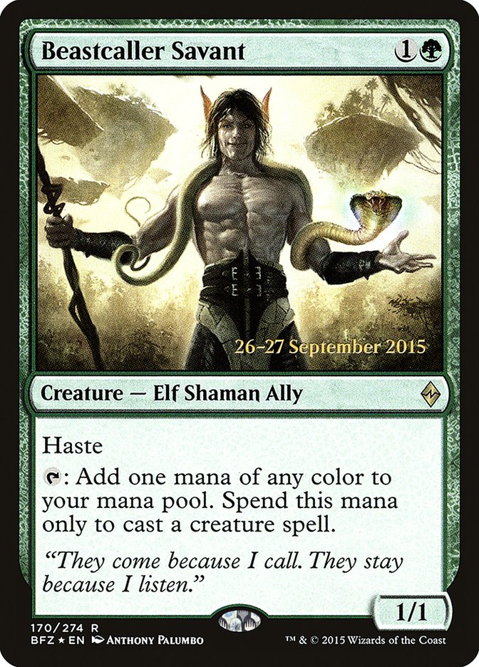 Beastcaller Savant [Battle for Zendikar Prerelease Promos] | Total Play
