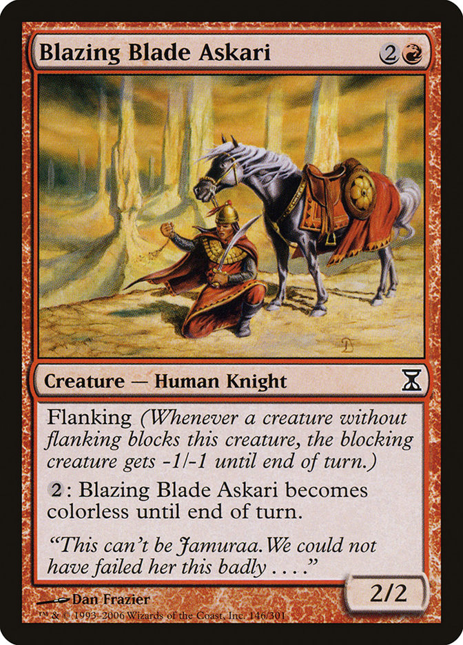 Blazing Blade Askari [Time Spiral] | Total Play