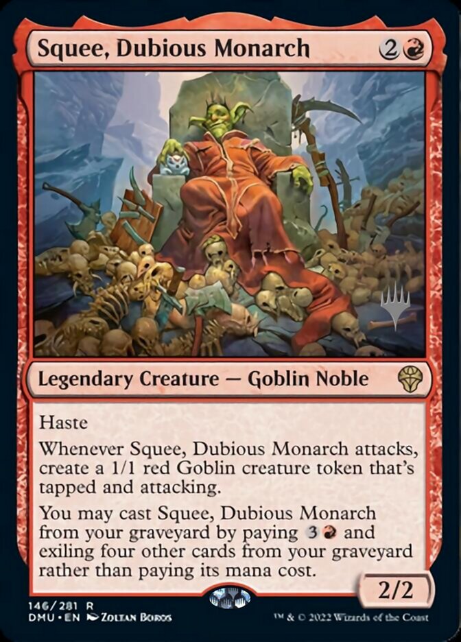 Squee, Dubious Monarch (Promo Pack) [Dominaria United Promos] | Total Play