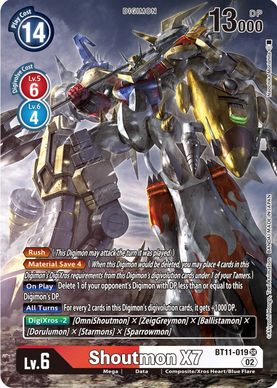 Shoutmon X7 [BT11-019] (Alternate Art) [Dimensional Phase] | Total Play