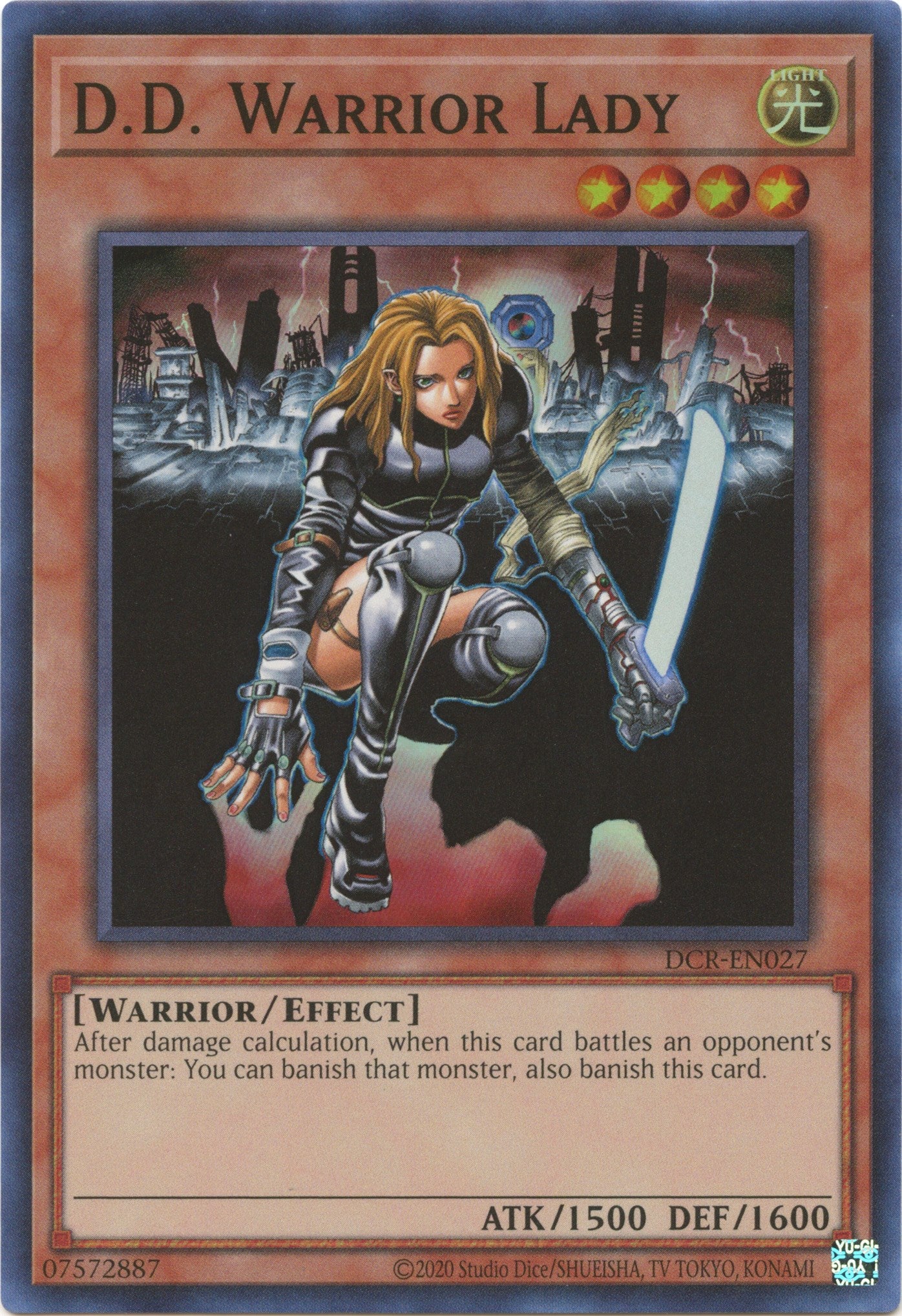 D.D. Warrior Lady (25th Anniversary) [DCR-EN027] Super Rare | Total Play