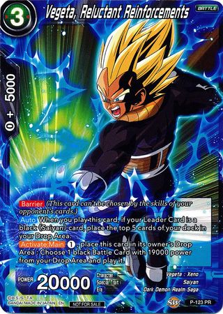 Vegeta, Reluctant Reinforcements (Power Booster) (P-123) [Promotion Cards] | Total Play