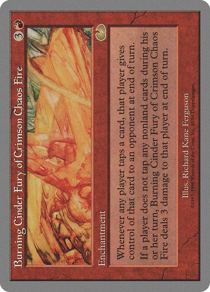 Burning Cinder Fury of Crimson Chaos Fire [Unglued] | Total Play
