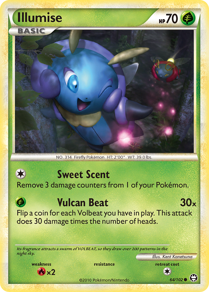 Illumise (64/102) [HeartGold & SoulSilver: Triumphant] | Total Play