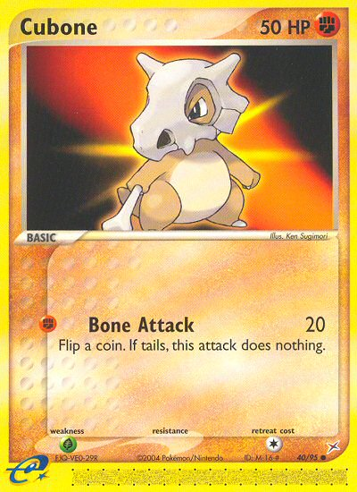 Cubone (40/95) [EX: Team Magma vs Team Aqua] | Total Play