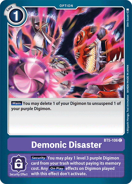 Demonic Disaster [BT5-106] [Battle of Omni] | Total Play