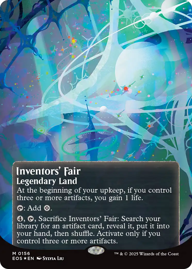 Inventors' Fair (0156) (Borderless) (Galaxy Foil) [Edge of Eternities: Stellar Sights] | Total Play