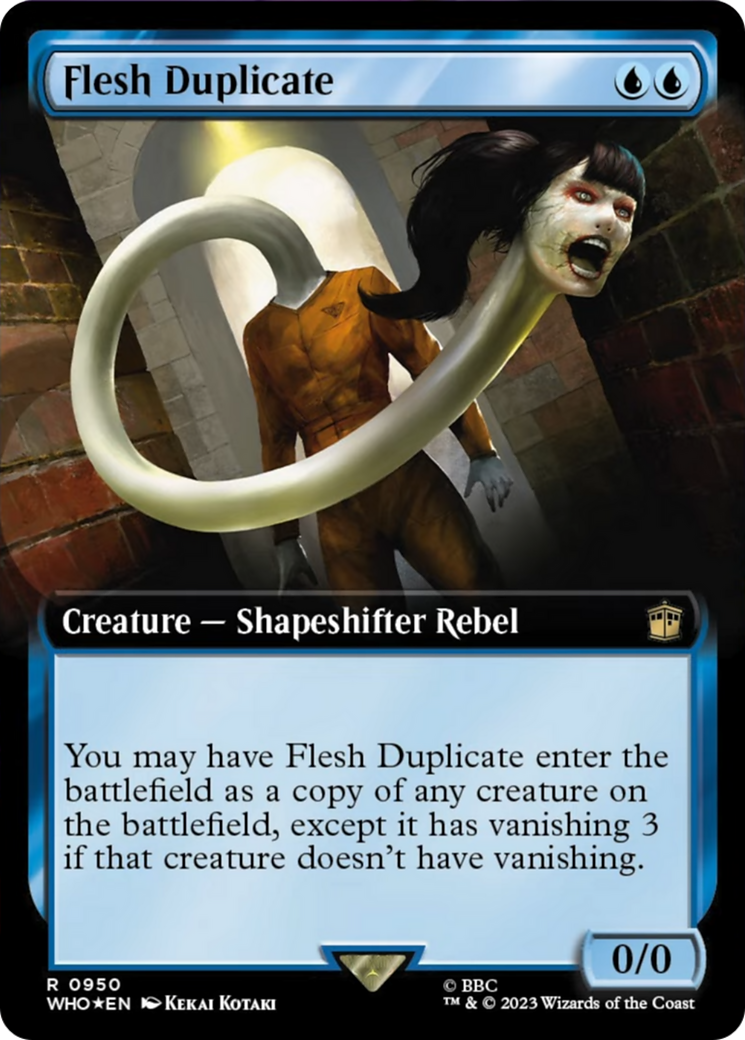 Flesh Duplicate (Extended Art) (Surge Foil) [Doctor Who] | Total Play