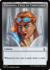 Chandra, Chill of Compliance // Chandra, Torch of Defiance Double-Sided Token [Reality Fracture Tokens] | Total Play