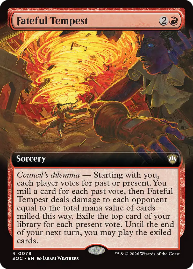 Fateful Tempest (Extended Art) [Secrets of Strixhaven Commander] | Total Play