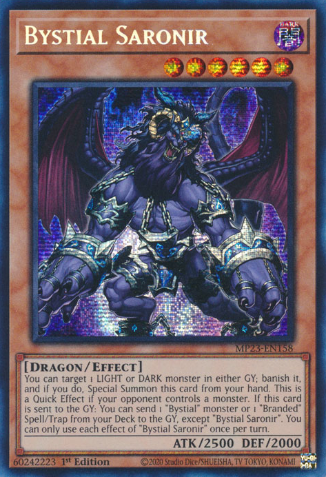 Bystial Saronir [MP23-EN158] Prismatic Secret Rare | Total Play