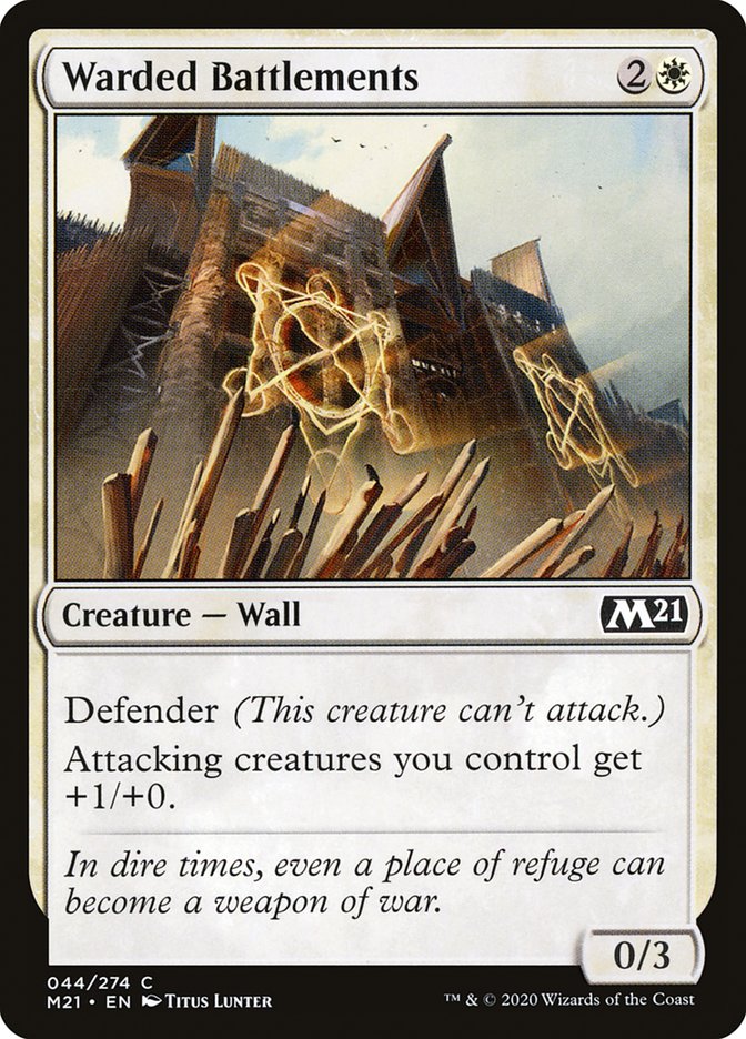 Warded Battlements [Core Set 2021] | Total Play